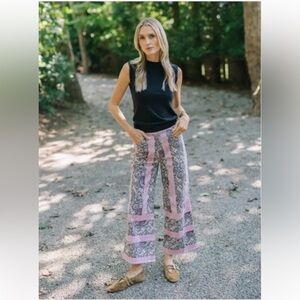 Julia‎ Amory Babe Pants - Pink Lee Paisley